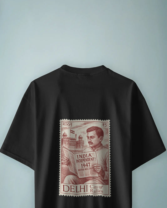 Ink of Independence – Black Edition | Unisex Oversized Classic T-Shirt