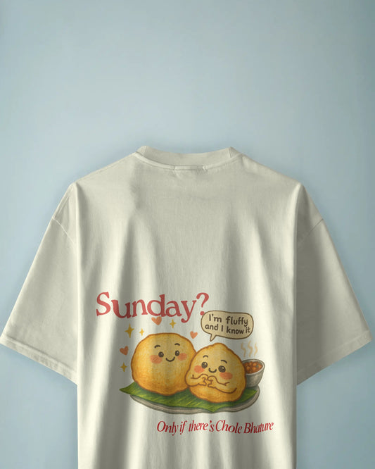 Bhature Sundays | Unisex Oversized Classic T-Shirt