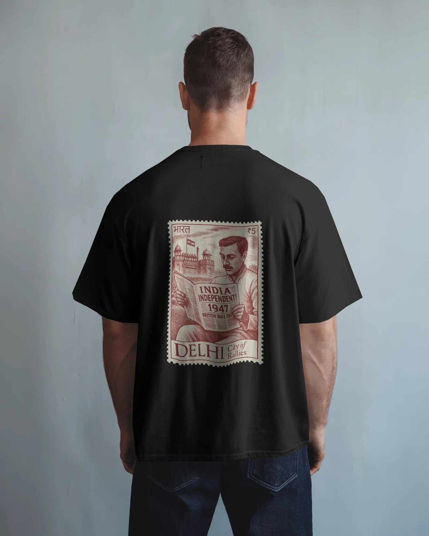 Ink of Independence – Black Edition | Unisex Oversized Classic T-Shirt
